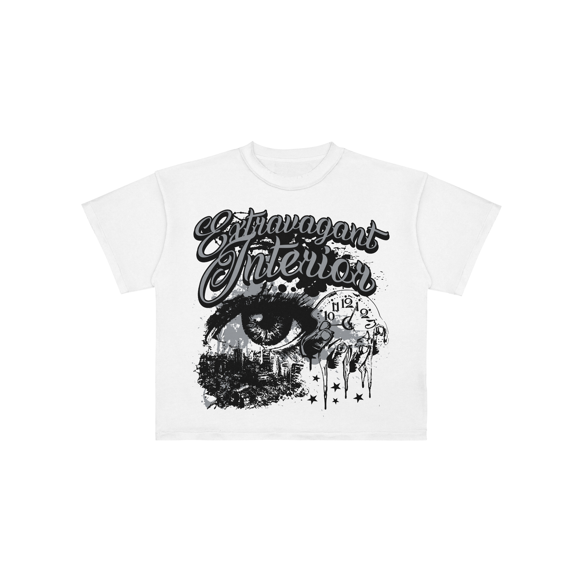 Eclipse T-Shirt White & Grey